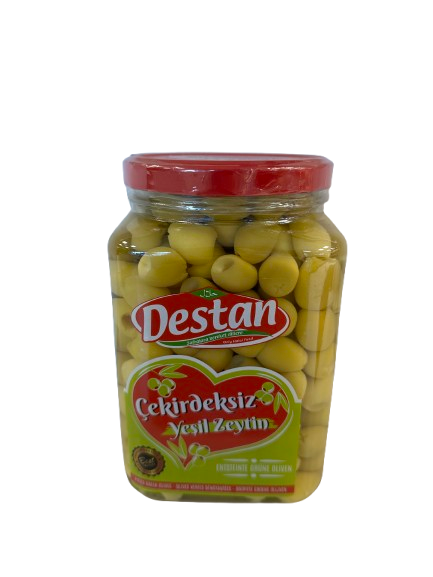 DESTAN  zelene olive brez koščic - 800g