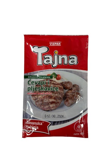 TAJNA čevapi in pleskavica - 40g