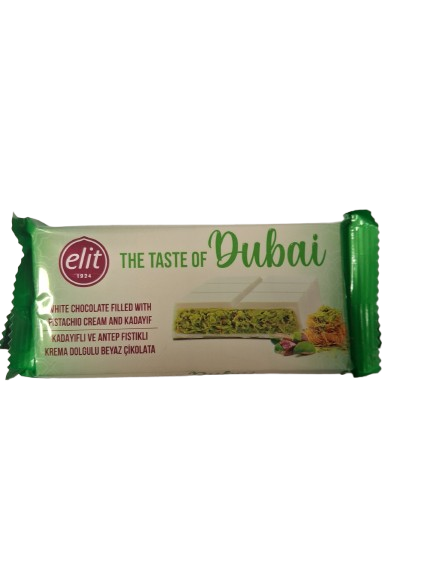 Dubai bela čokolada s pistacijami in kadaifom 90g