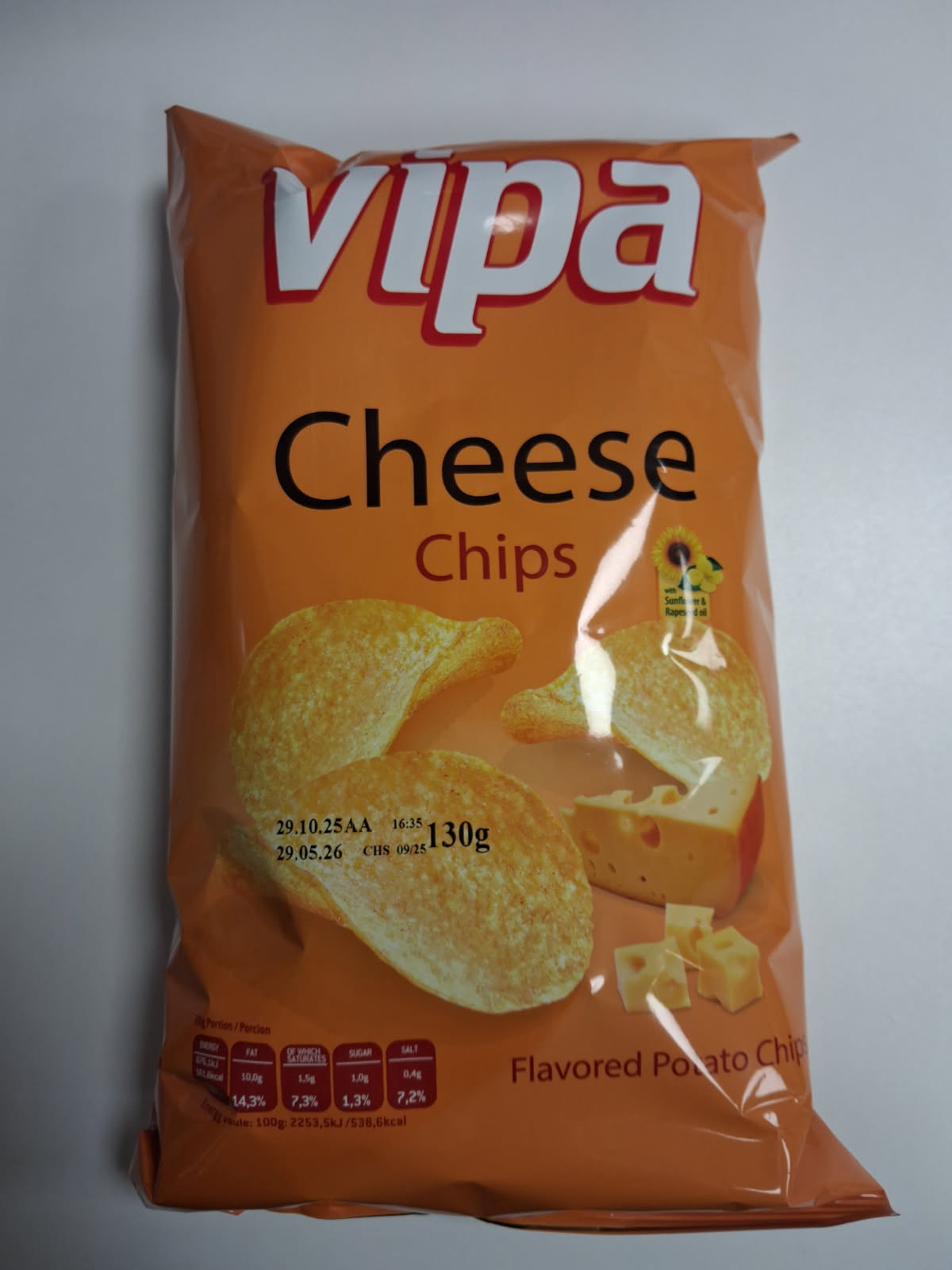 Vipa čips cheese 130g
