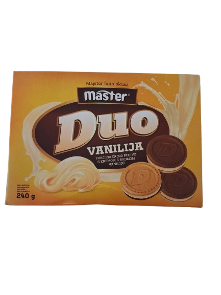 Keksi Duo vanilija 240g