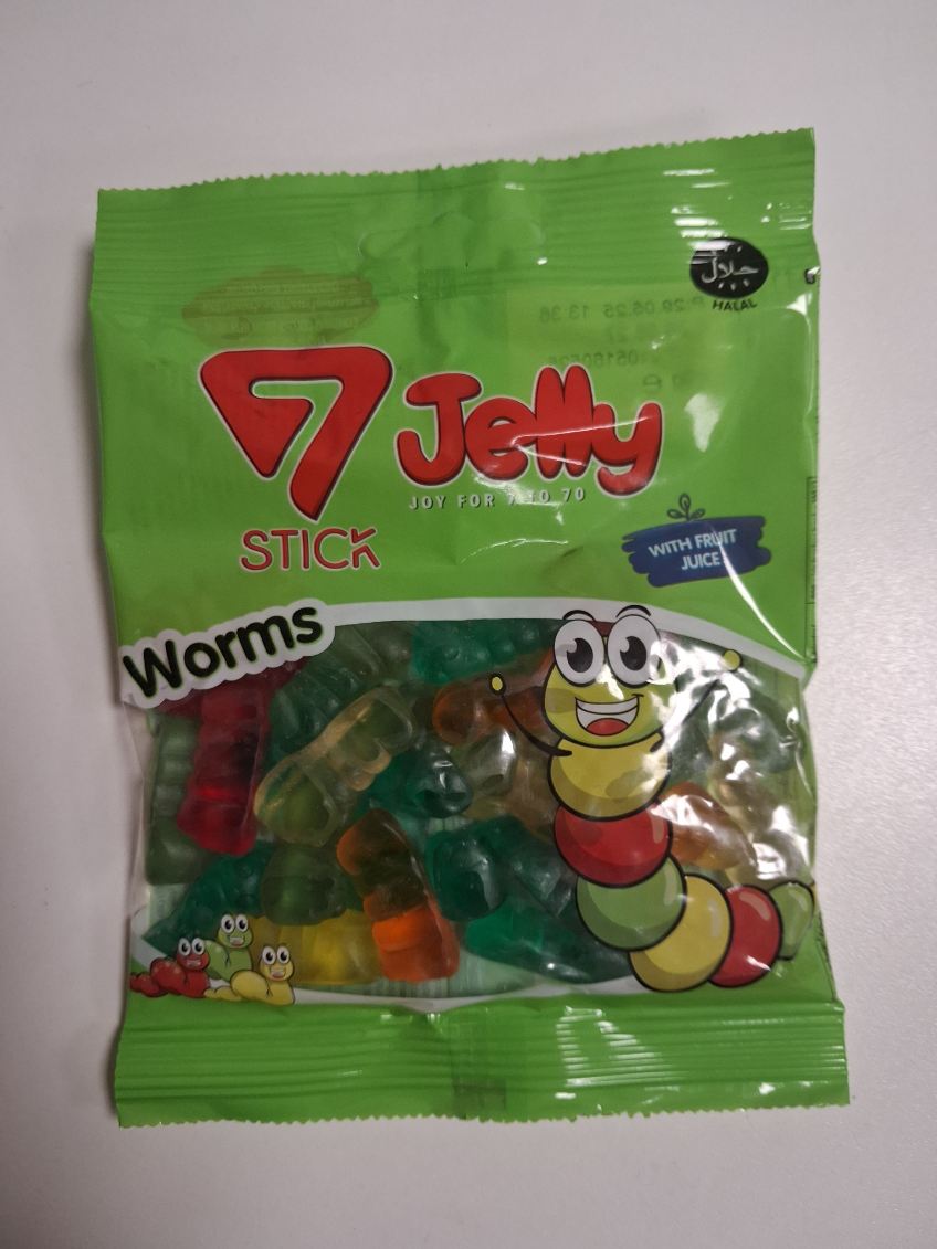 Jelly worms stick 80g