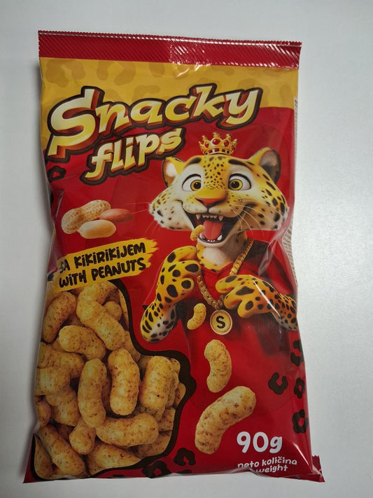 Snacky flips smoki z arašidi 90g